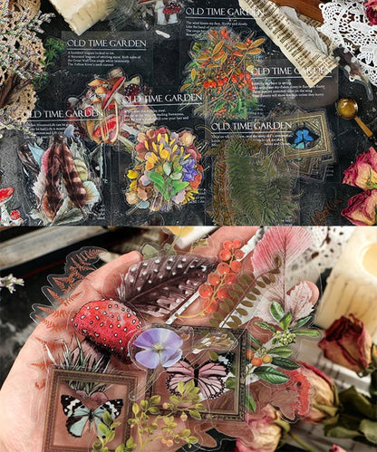 🎁240 Pcs Memory Garden Series PET Stickers Set