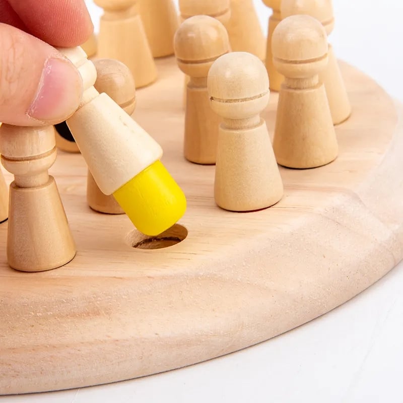 Wooden Memory Match Stick Chess Game