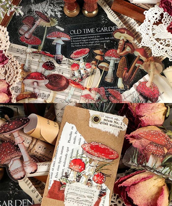 🎁240 Pcs Memory Garden Series PET Stickers Set