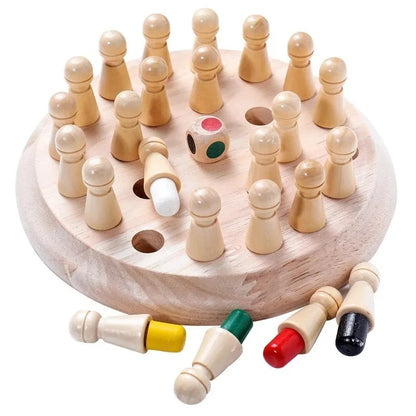 Wooden Memory Match Stick Chess Game