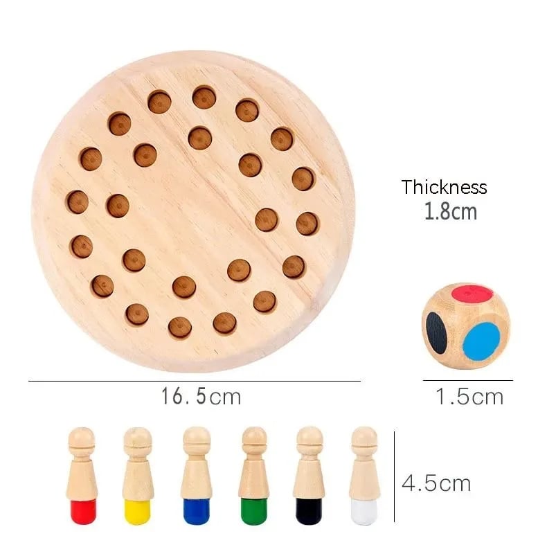 Wooden Memory Match Stick Chess Game