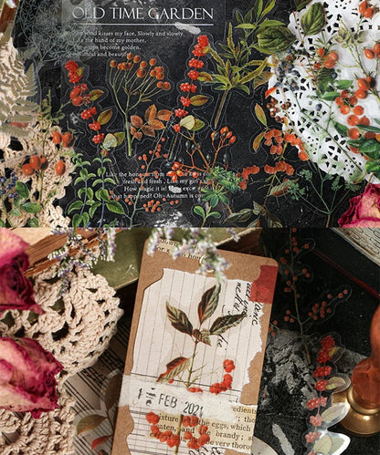 🎁240 Pcs Memory Garden Series PET Stickers Set