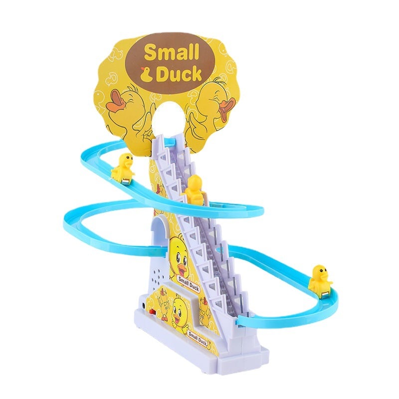 Funny Automatic Stair-Climbing Ducklings Cartoon Race Track Set